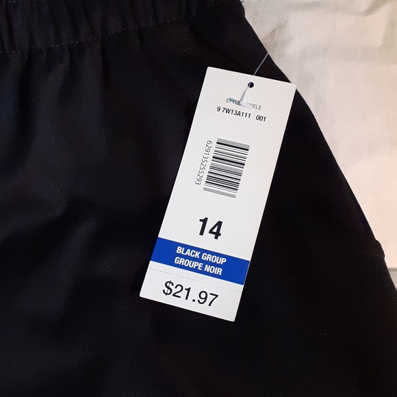 Alia Elastic Waist Black Pants - Picture 3 of 4